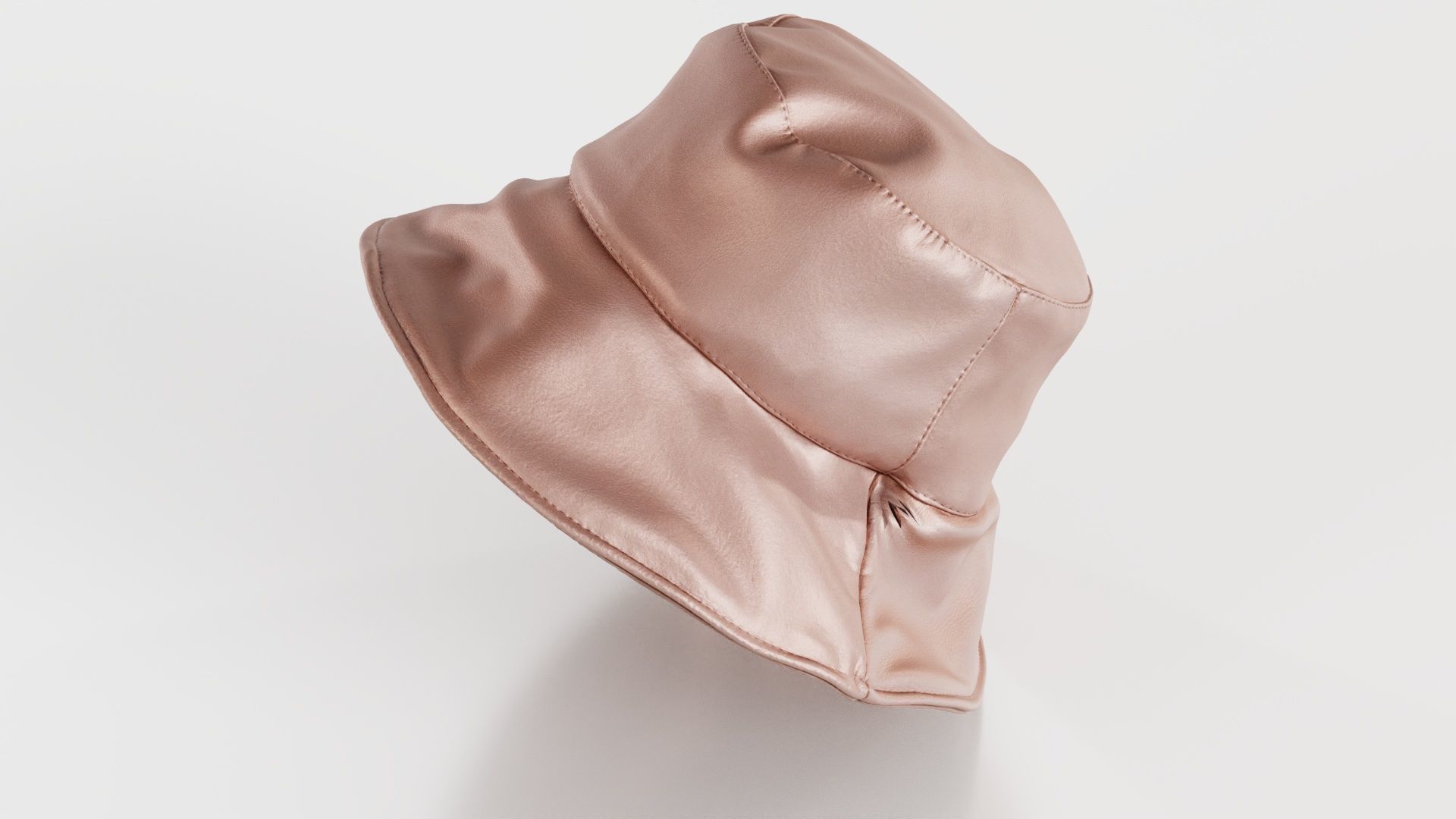 Metallic Sun Hat Up Low-poly 3D model_7