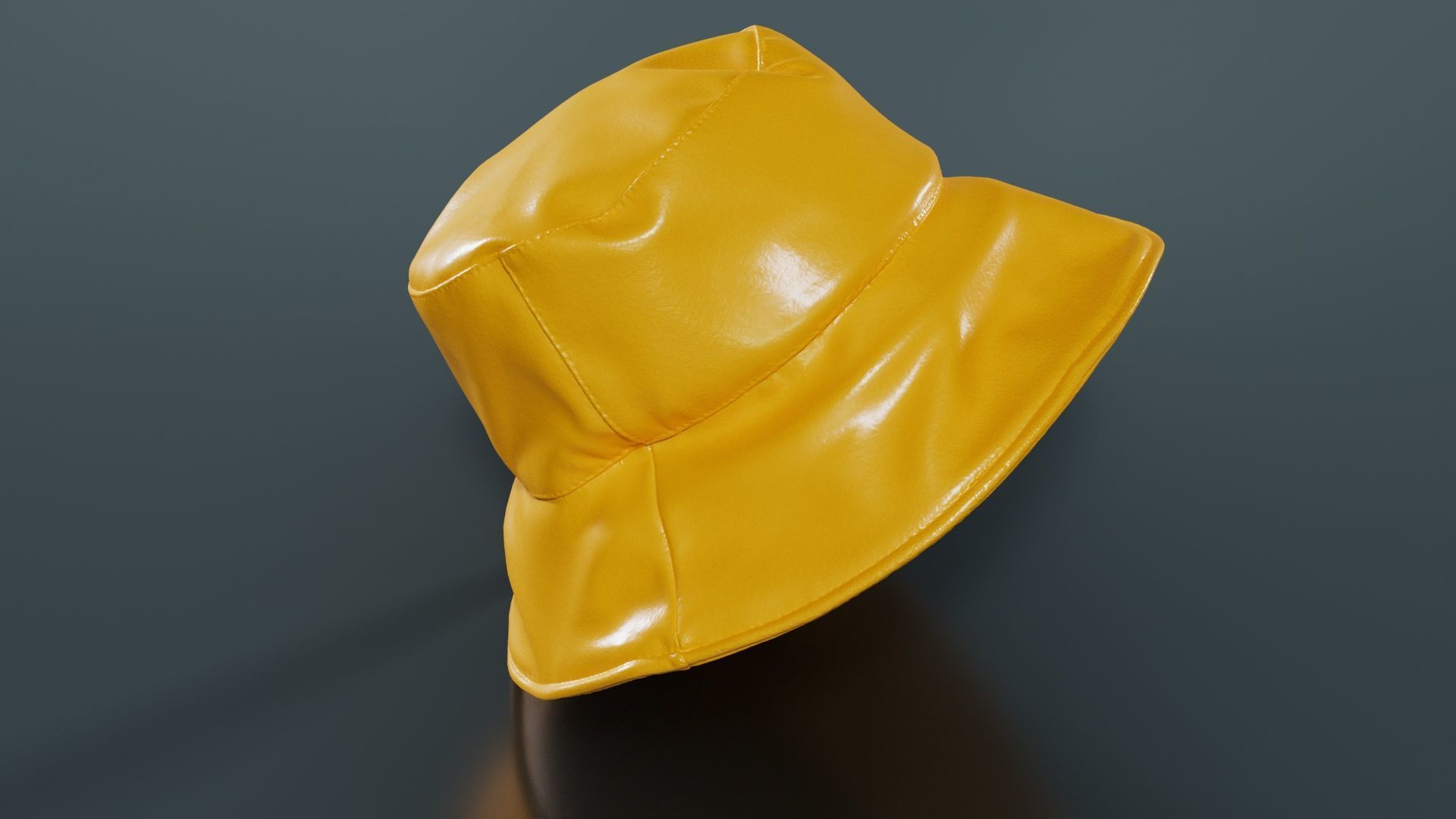 Metallic Sun Hat Up Low-poly 3D model_13
