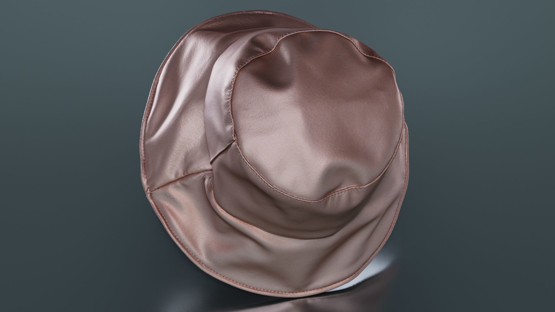 Metallic Sun Hat Up Low-poly 3D model_4