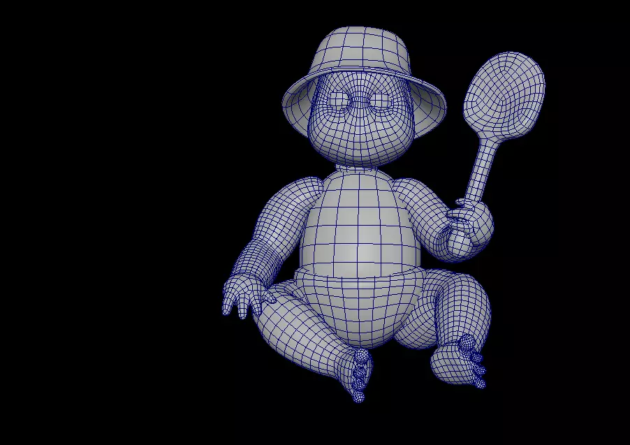 Beach doll 3D model_4