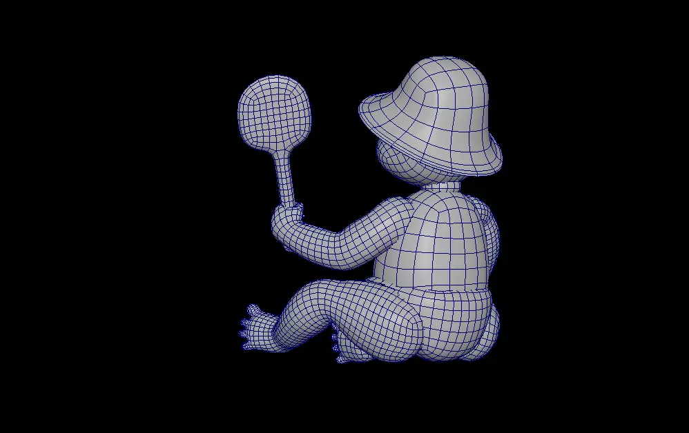 Beach doll 3D model_5