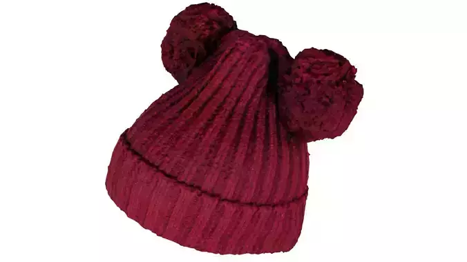 Wool Twin Pompom Hat