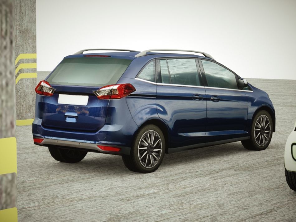 9 Low-poly Mini-Vans Low-poly 3D model_19