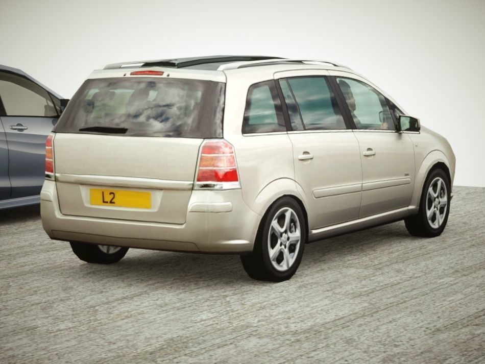 9 Low-poly Mini-Vans Low-poly 3D model_23