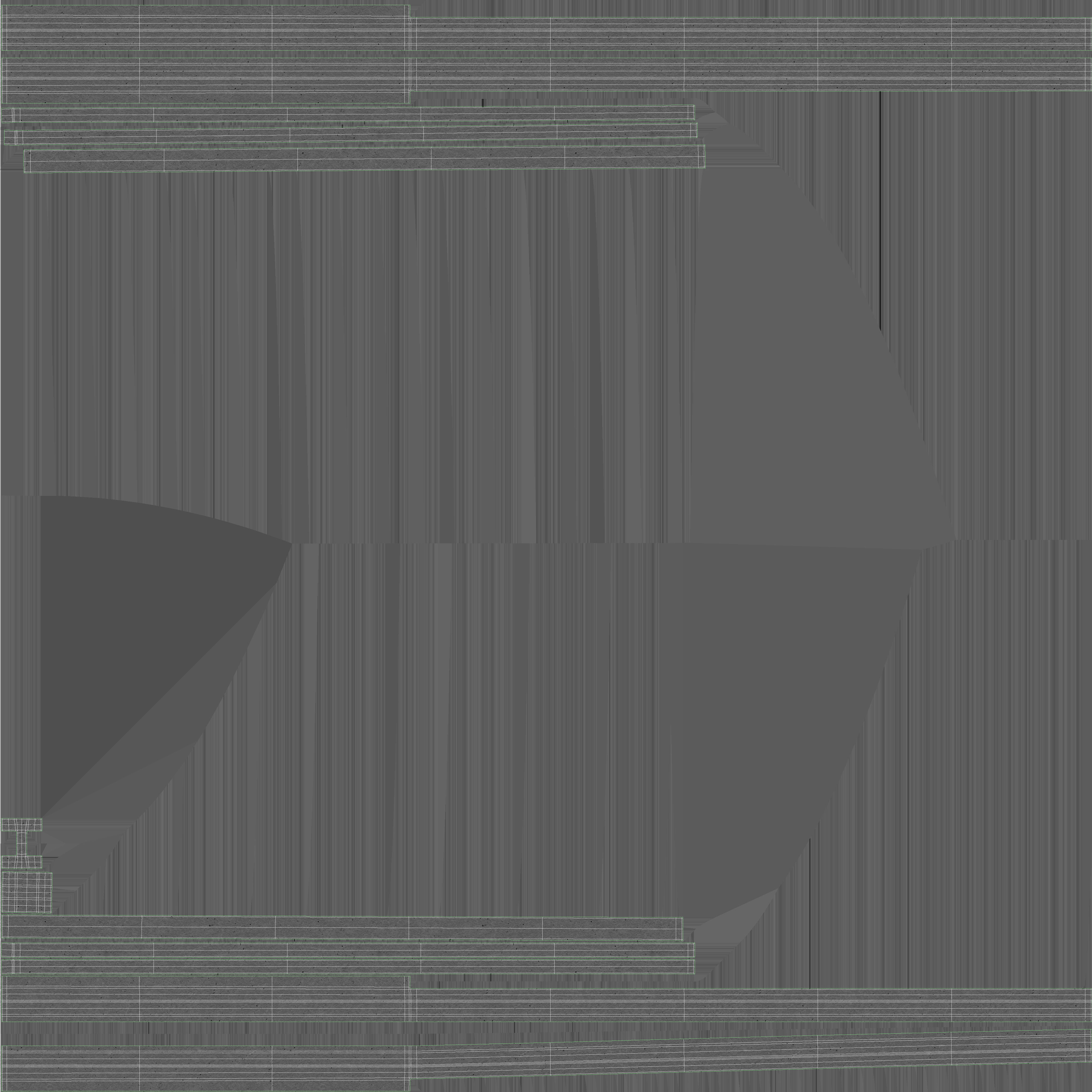 Concrete Slabs On Wood Planks 3D model_6