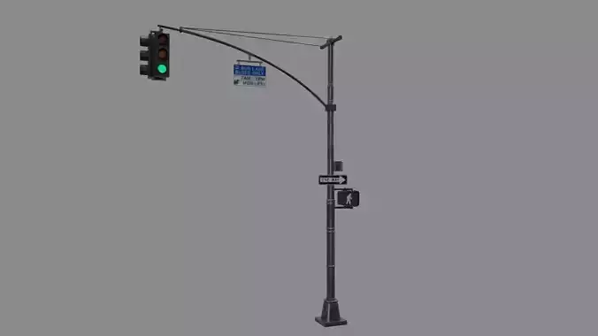 LowPoly Traffic light