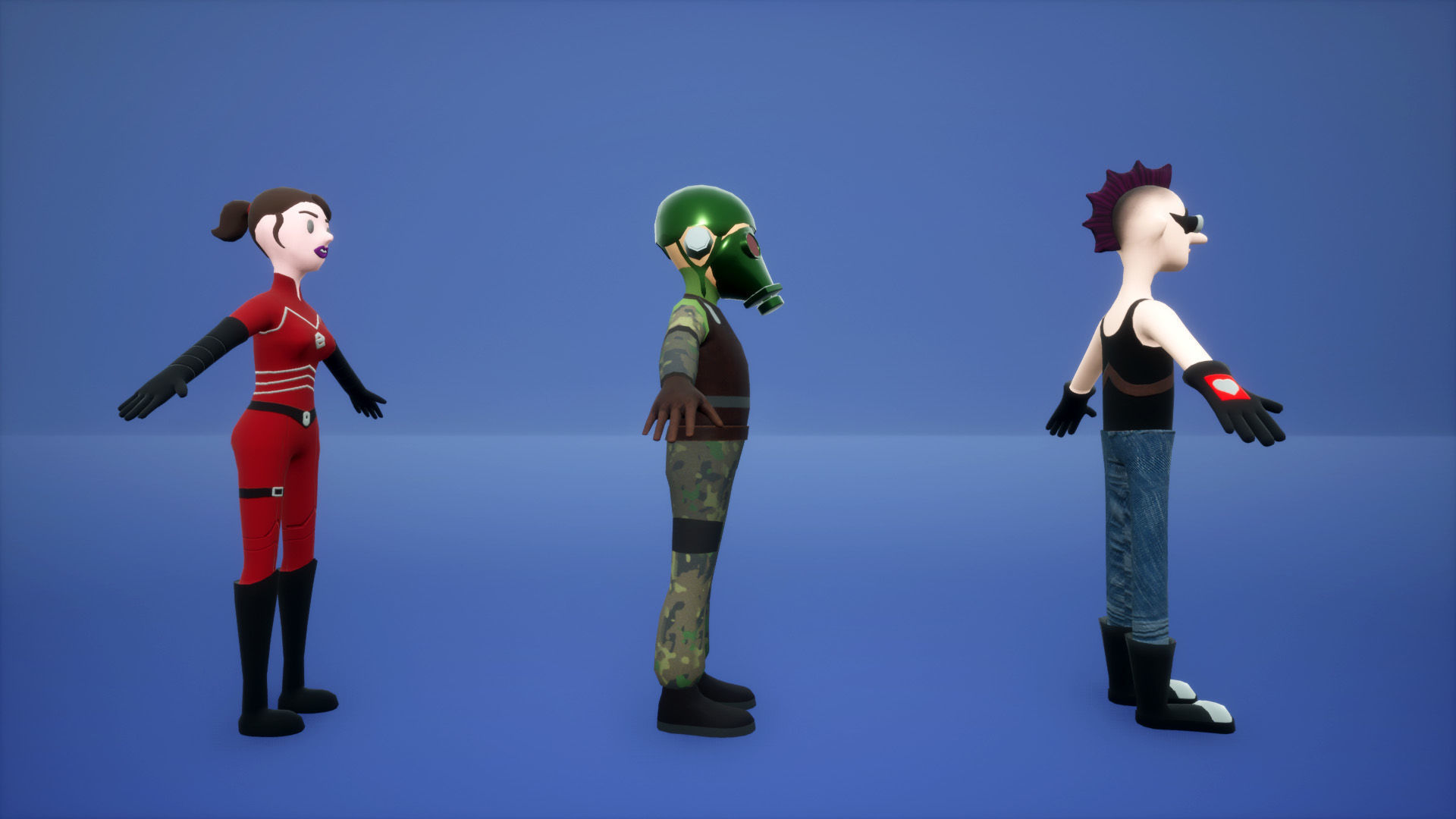 Sci-Fi 13 Stylized Characters 3D model_7