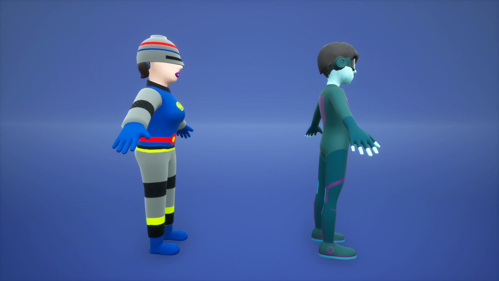 Sci-Fi 13 Stylized Characters 3D model_14