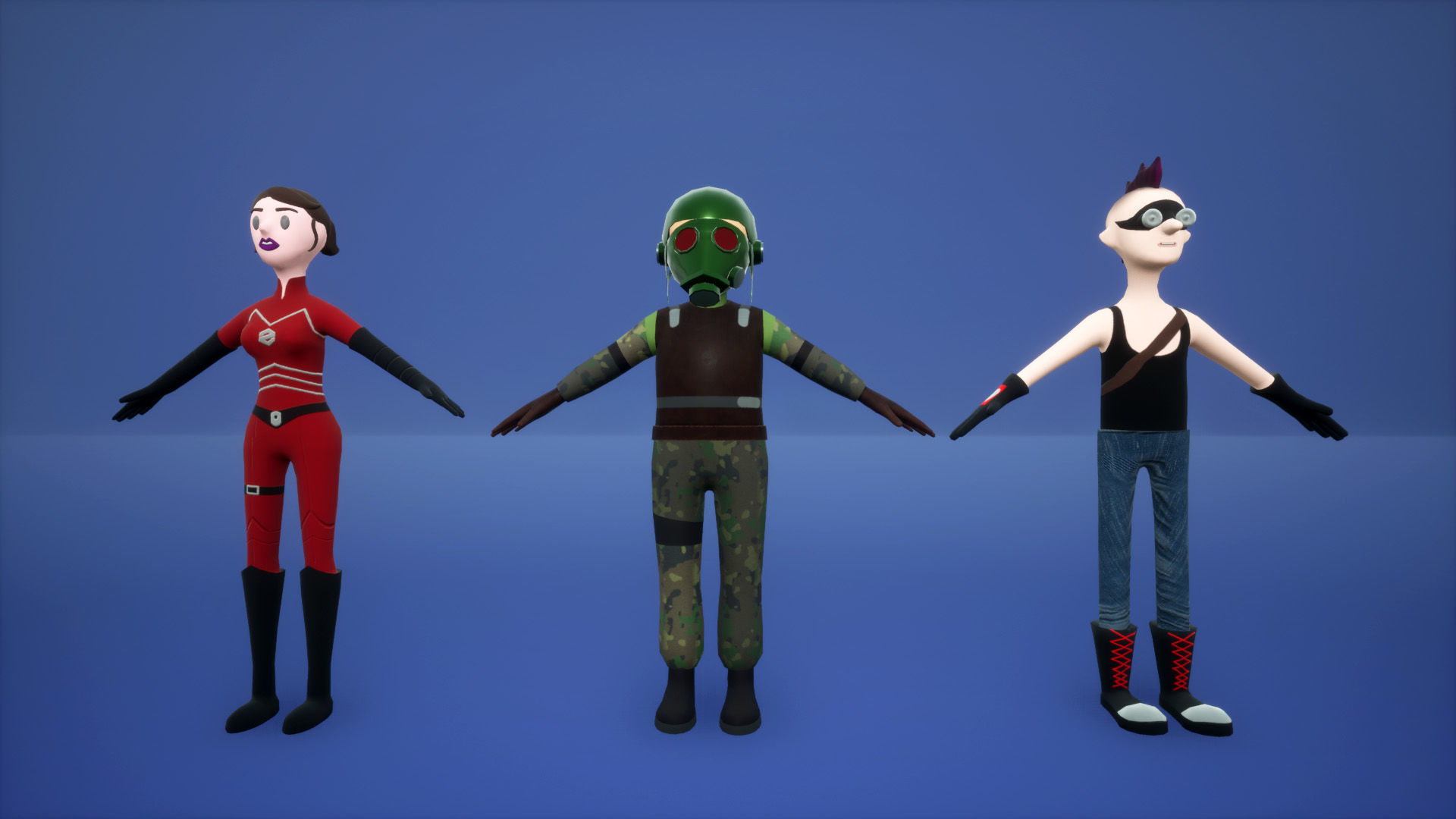 Sci-Fi 13 Stylized Characters 3D model_6