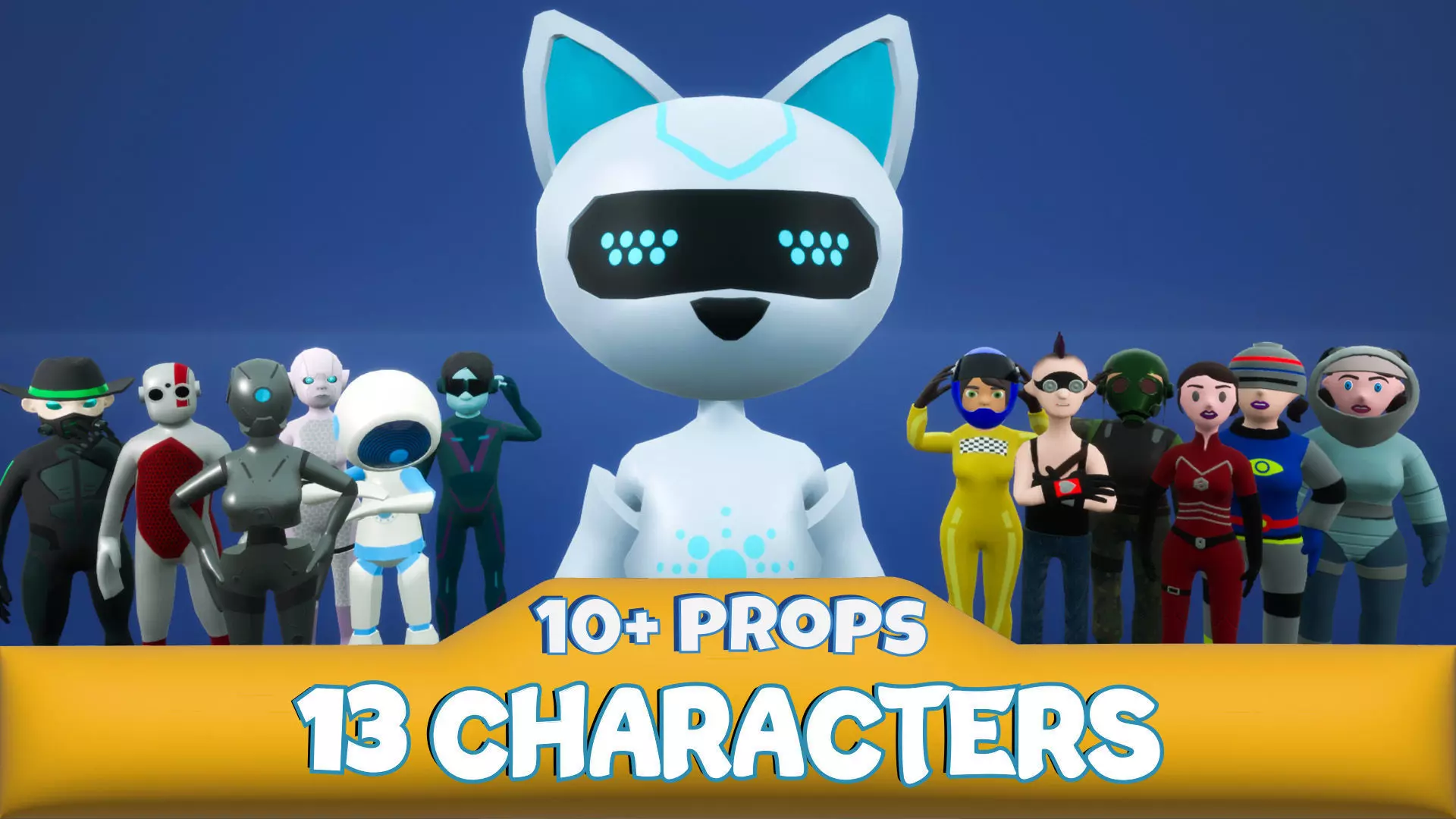 Sci-Fi 13 Stylized Characters 3D model_0