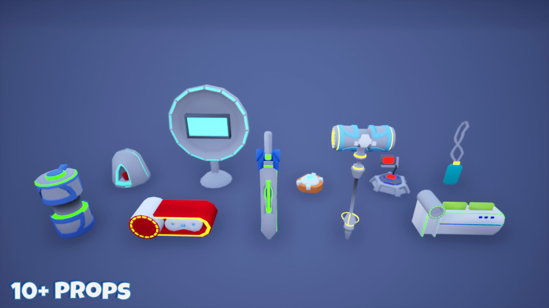 Sci-Fi 13 Stylized Characters 3D model_16