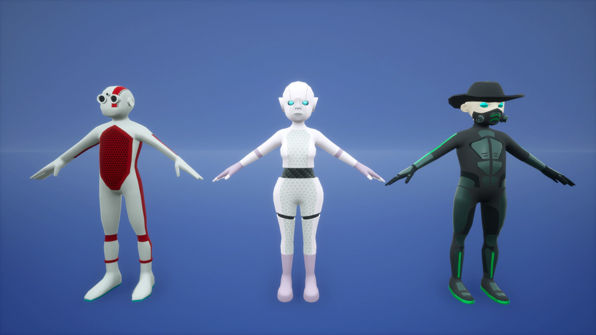 Sci-Fi 13 Stylized Characters 3D model_11