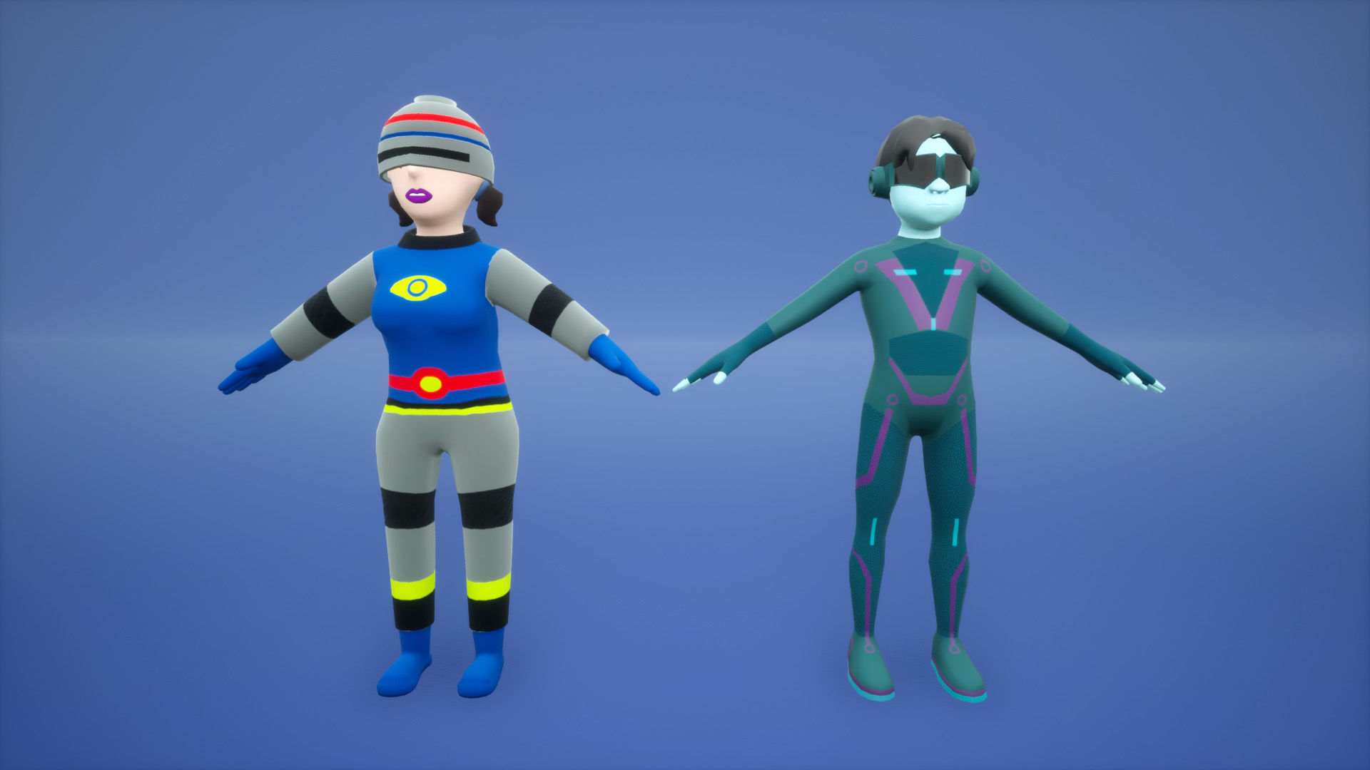 Sci-Fi 13 Stylized Characters 3D model_13