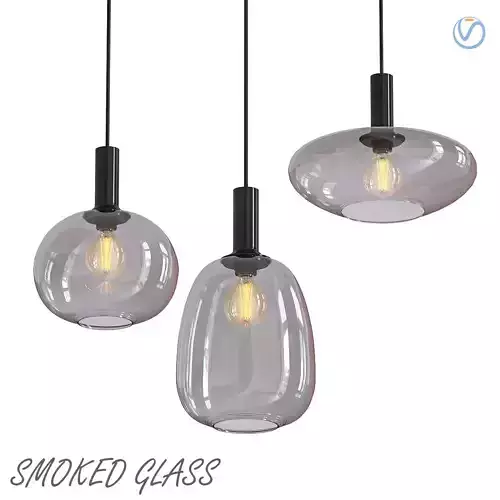 SMOKED GLASS PENDANT