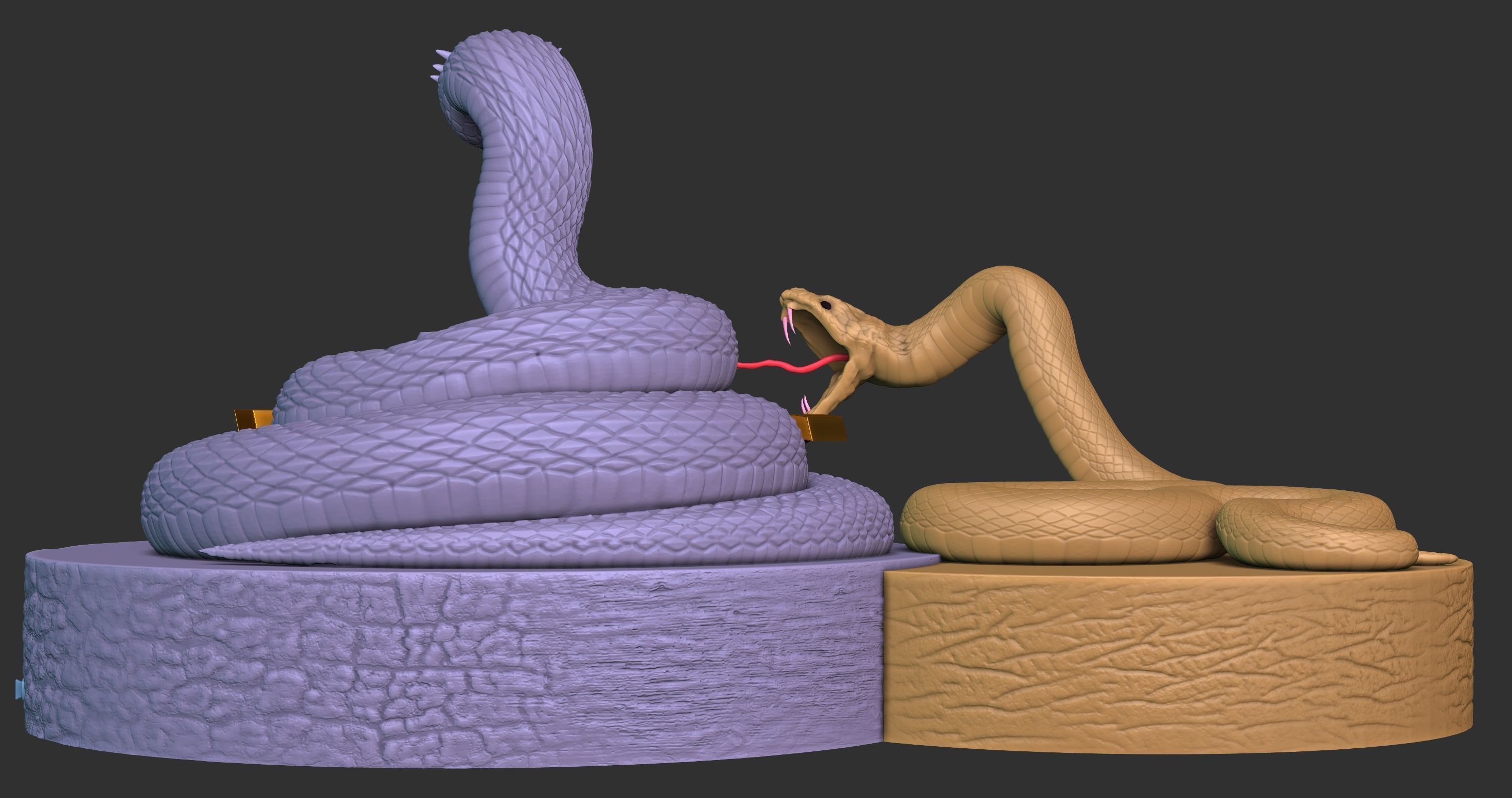 Snake - Piggybank 2025 New Year 3D model_3