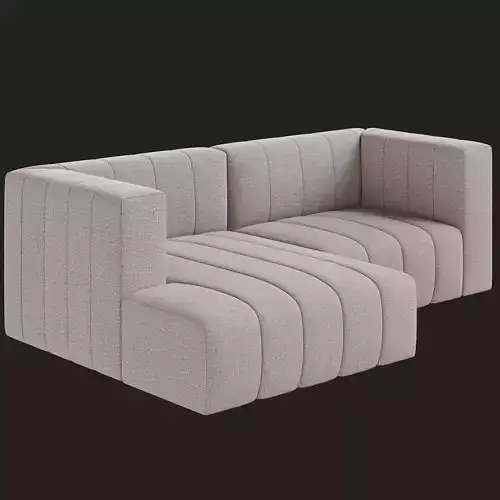 Four Hands Langham Channeled Sofa 3D model