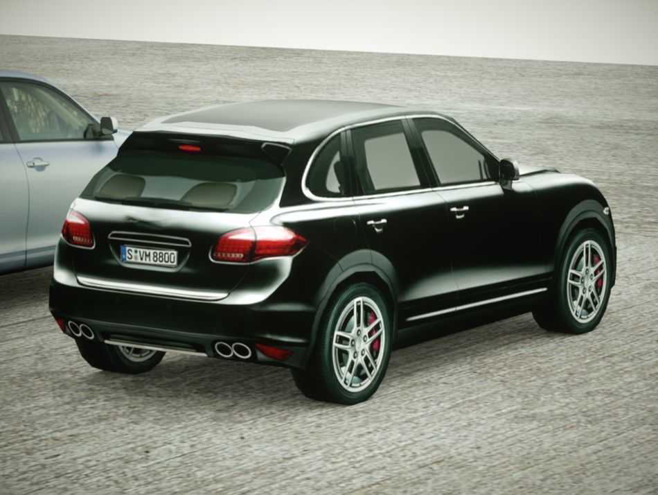 6 Low Poly hybrid SUVs Low-poly 3D model_8