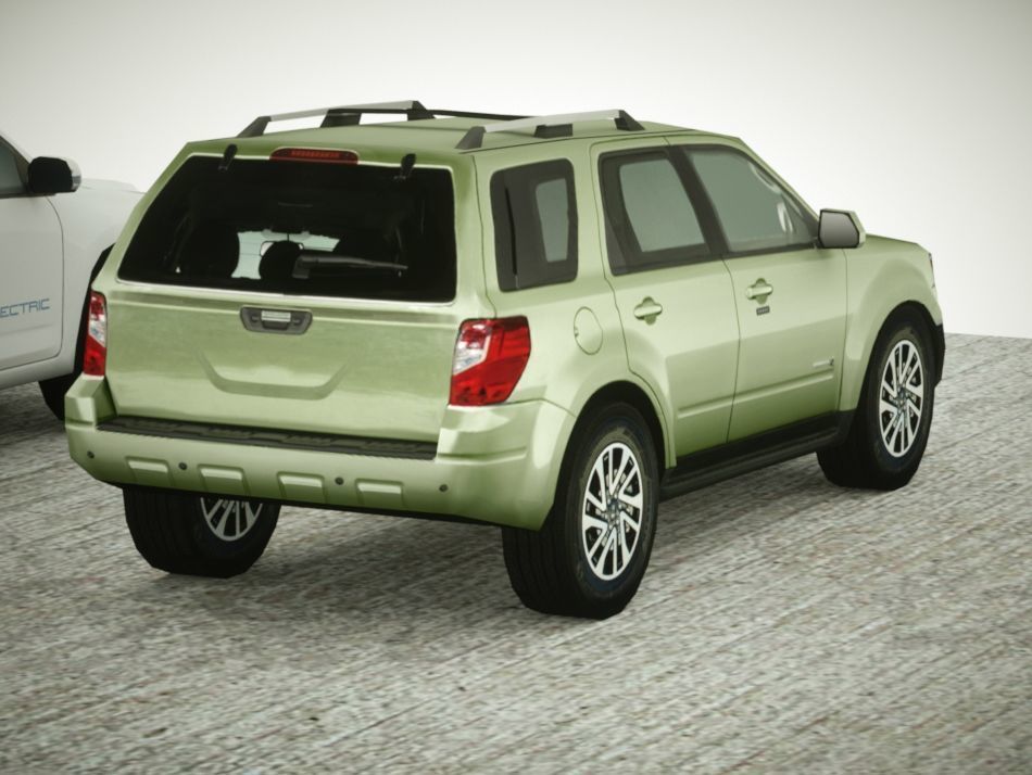 6 Low Poly hybrid SUVs Low-poly 3D model_13