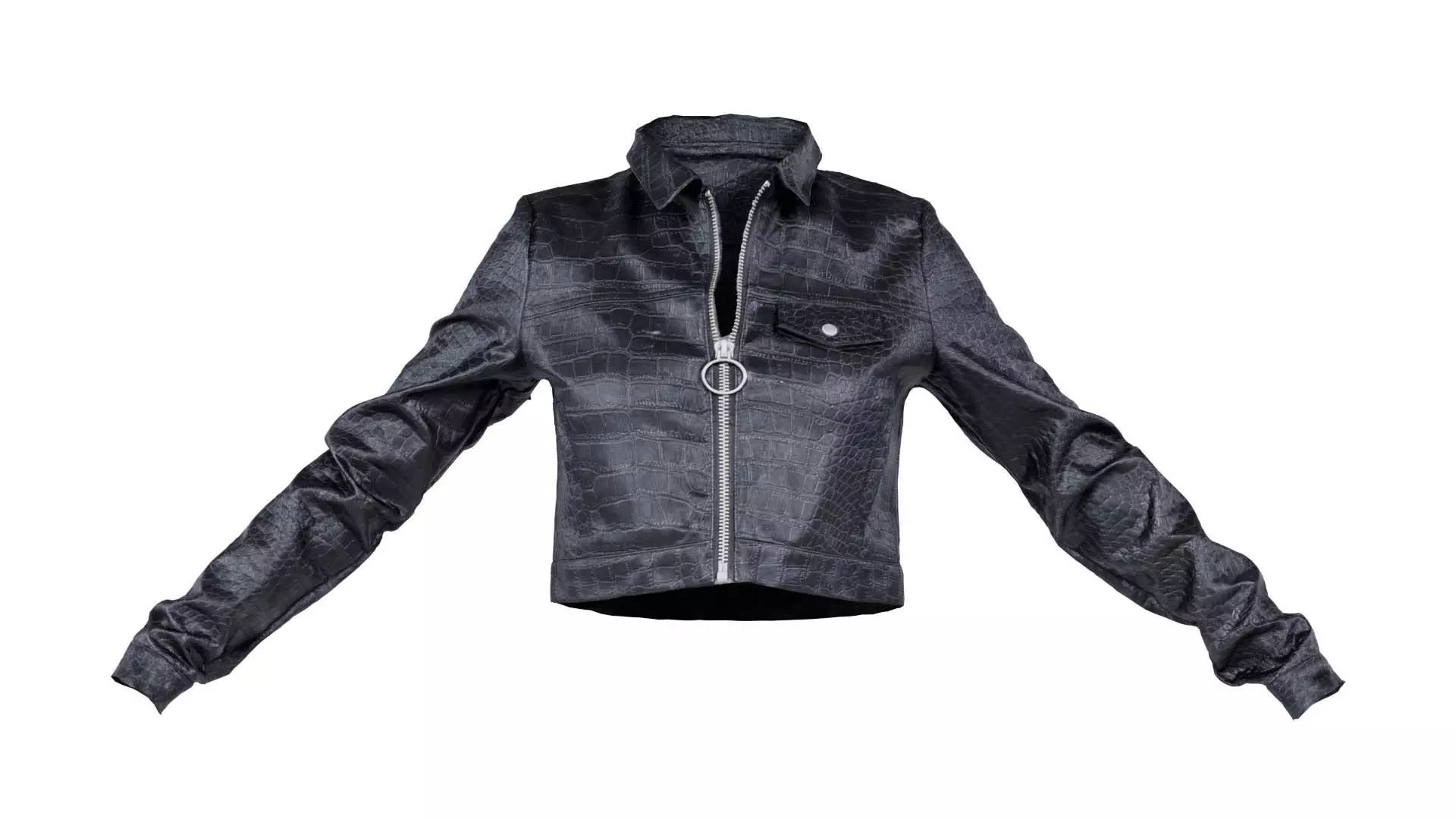 Crocodile Vinyl Jacket Low-poly 3D model