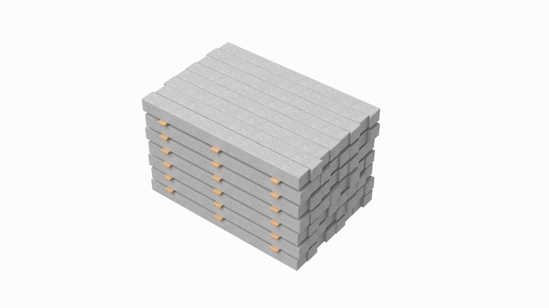 Stack Of Concrete Slabs 3D model_4