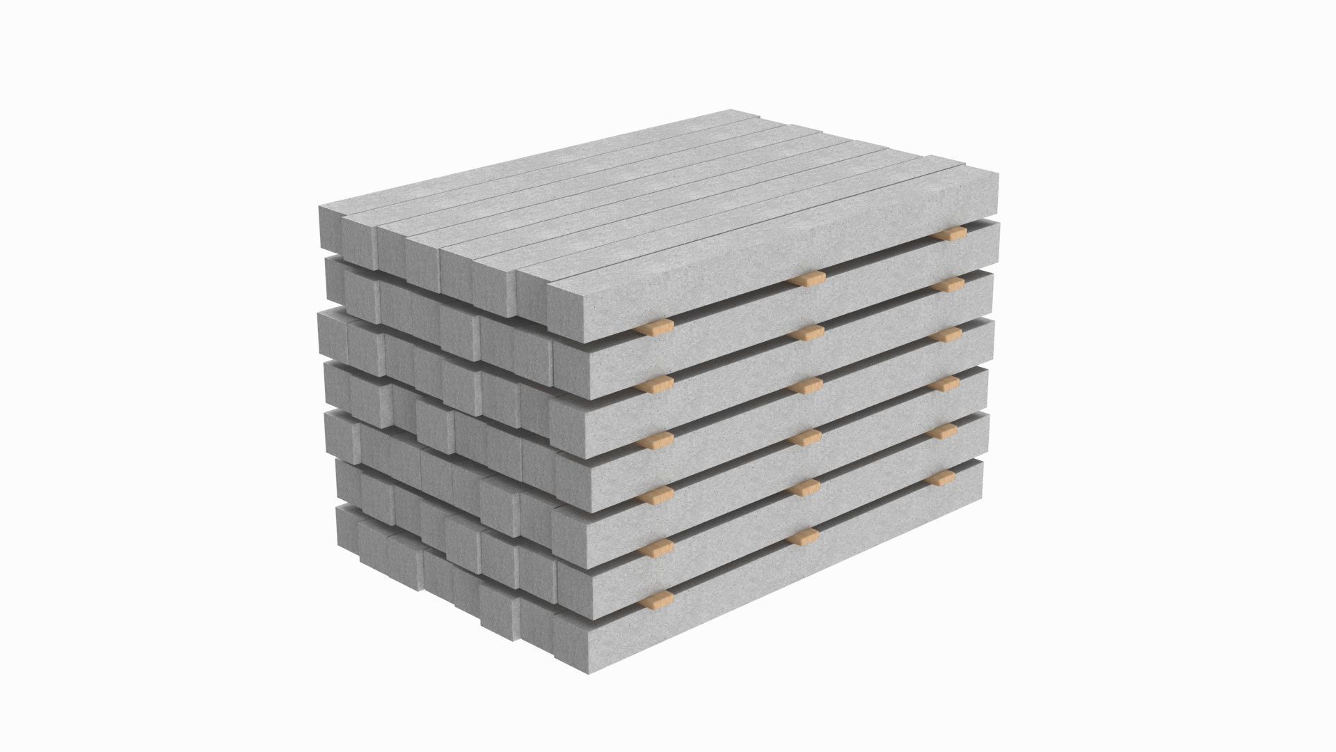 Stack Of Concrete Slabs 3D model_1