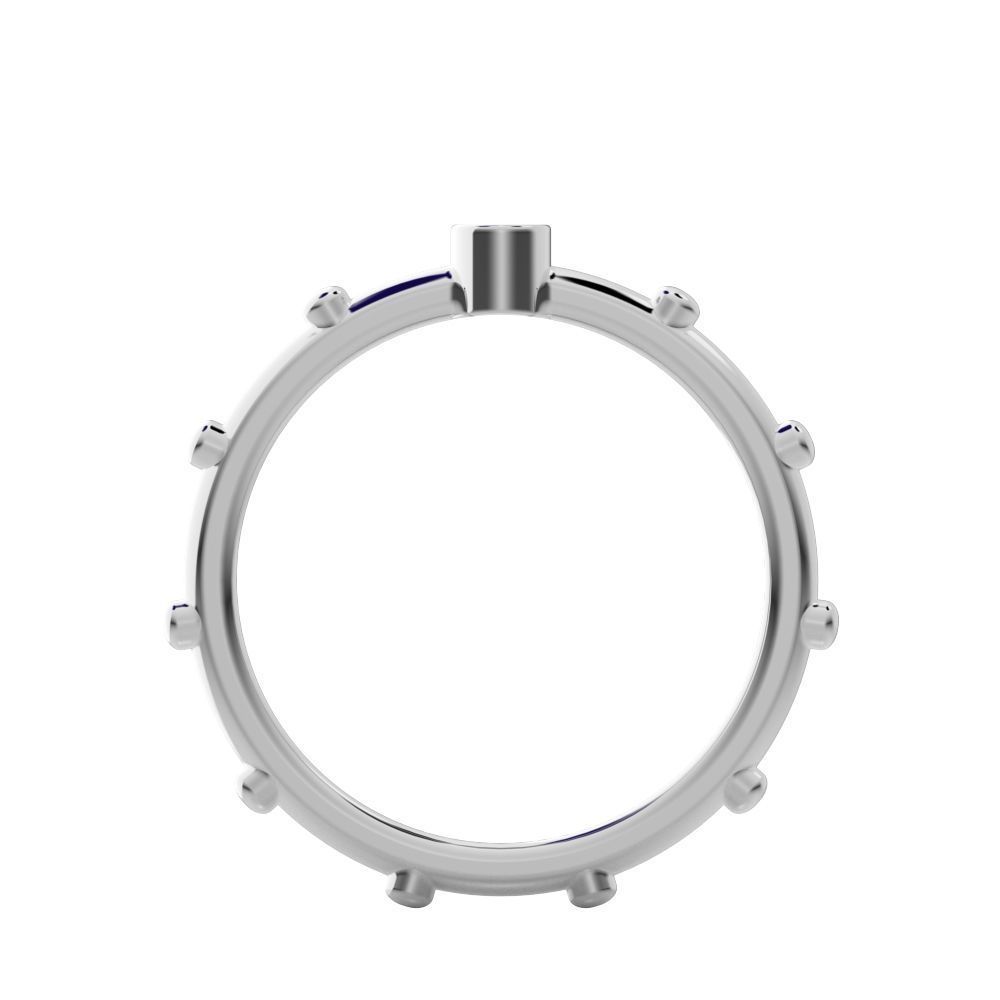 Cross in oval Ring 3D print model_8