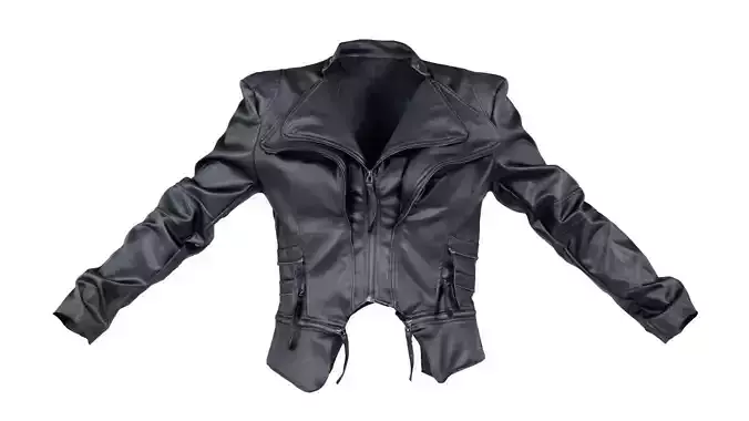 Flappy Leather Jacket