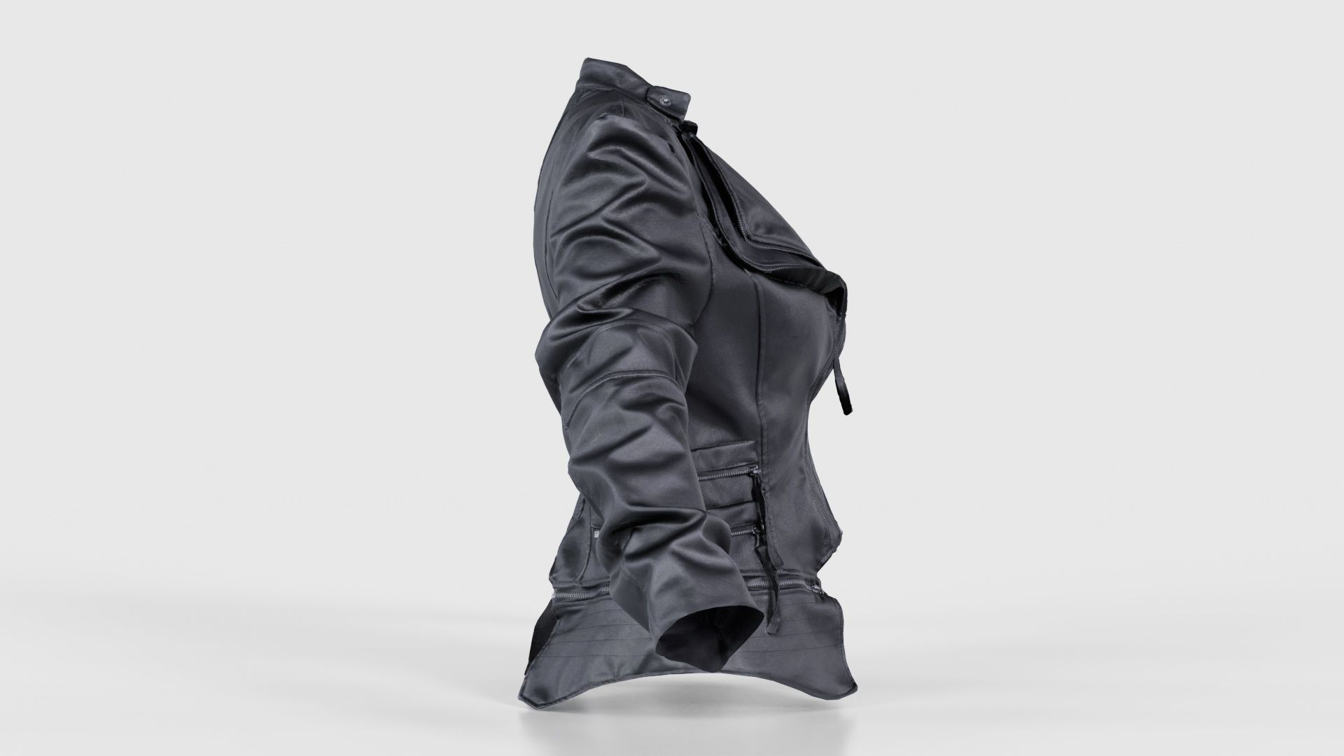 Flappy Leather Jacket Low-poly 3D model_18