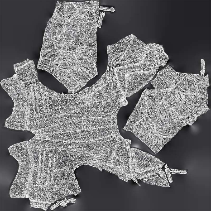 Flappy Leather Jacket Low-poly 3D model_14