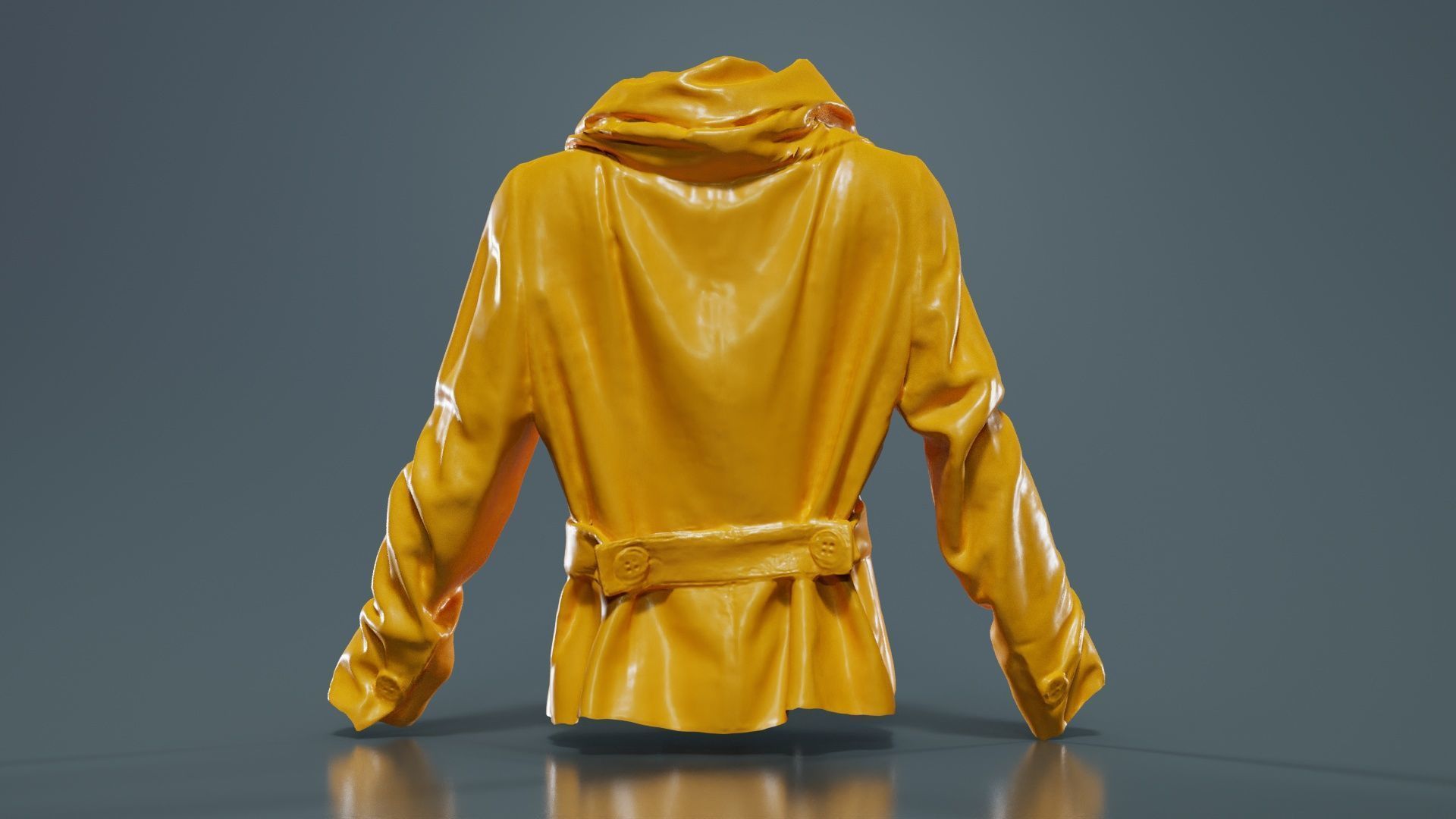 Gold Jacket Belt Low-poly 3D model_13