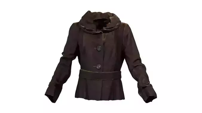 Gold Jacket Belt Low-poly 3D model