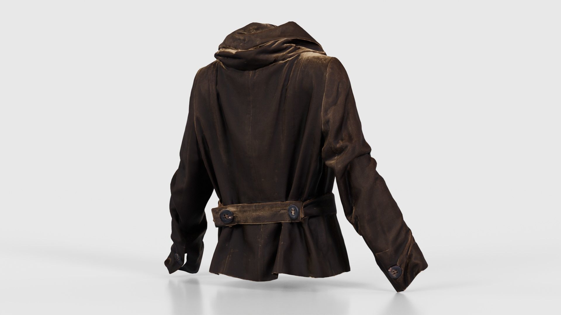 Gold Jacket Belt Low-poly 3D model_20