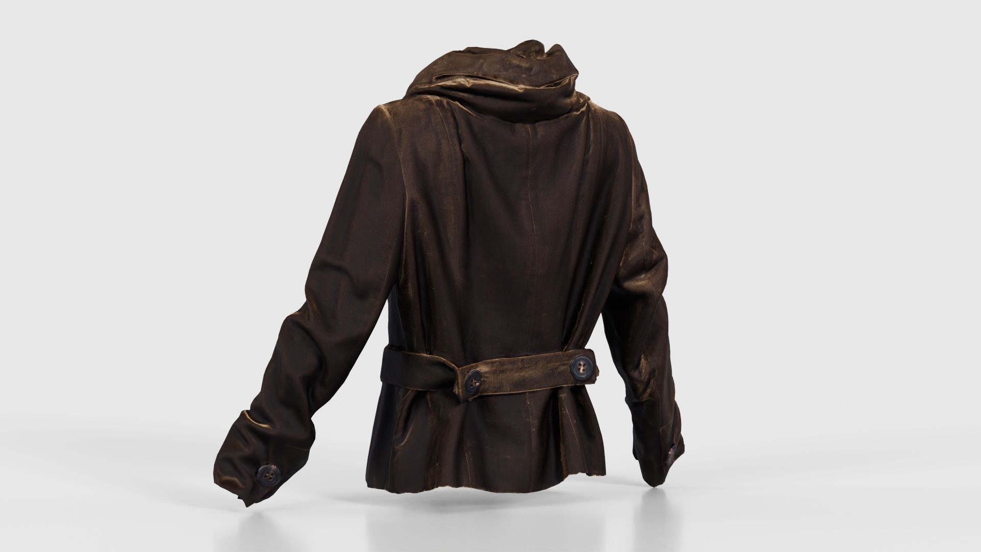 Gold Jacket Belt Low-poly 3D model_22