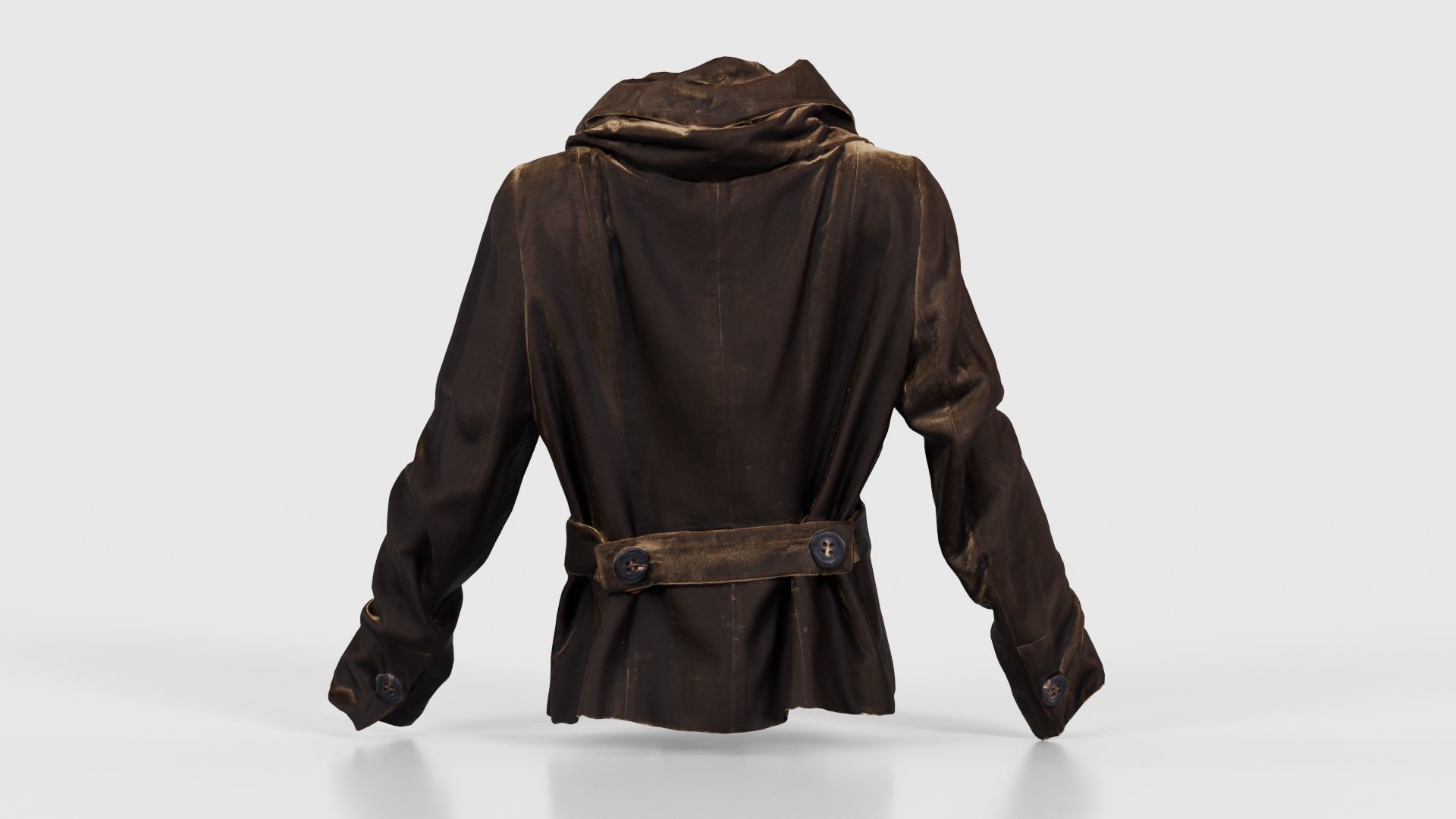 Gold Jacket Belt Low-poly 3D model_21