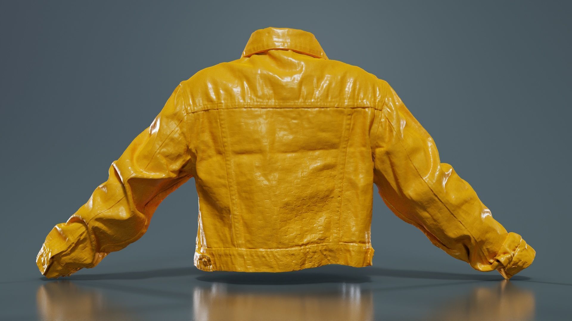 Grey Checkered Jacket Low-poly 3D model_13