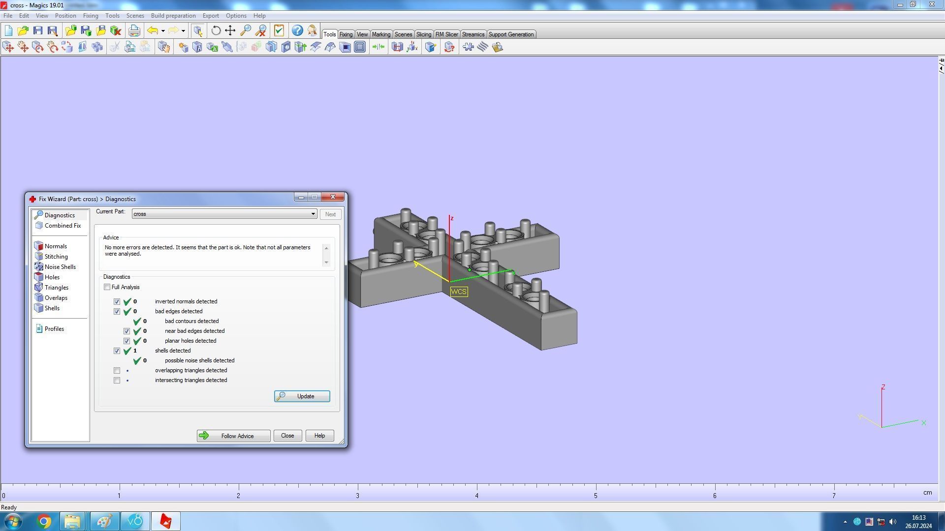sixteen Cross Pendant 3D print model_8