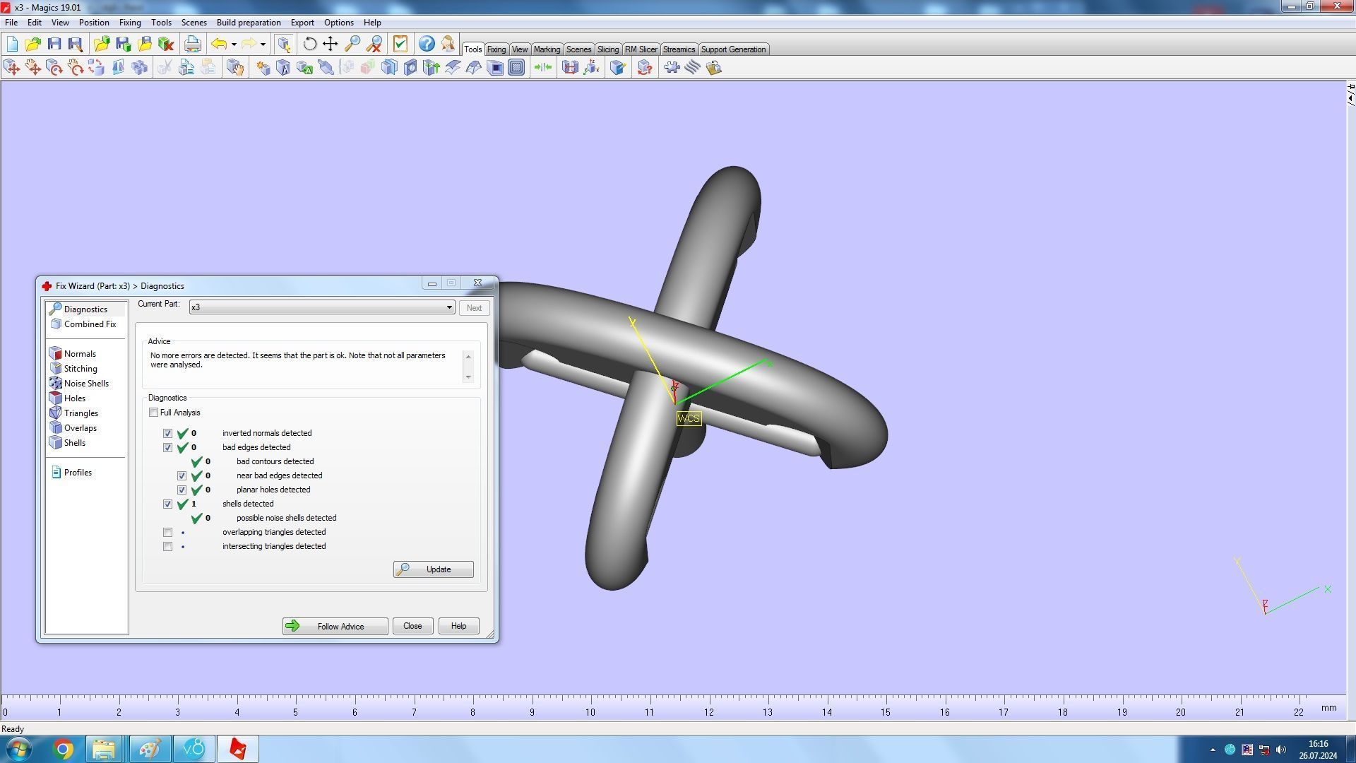 sixteen Cross Pendant 3D print model_12