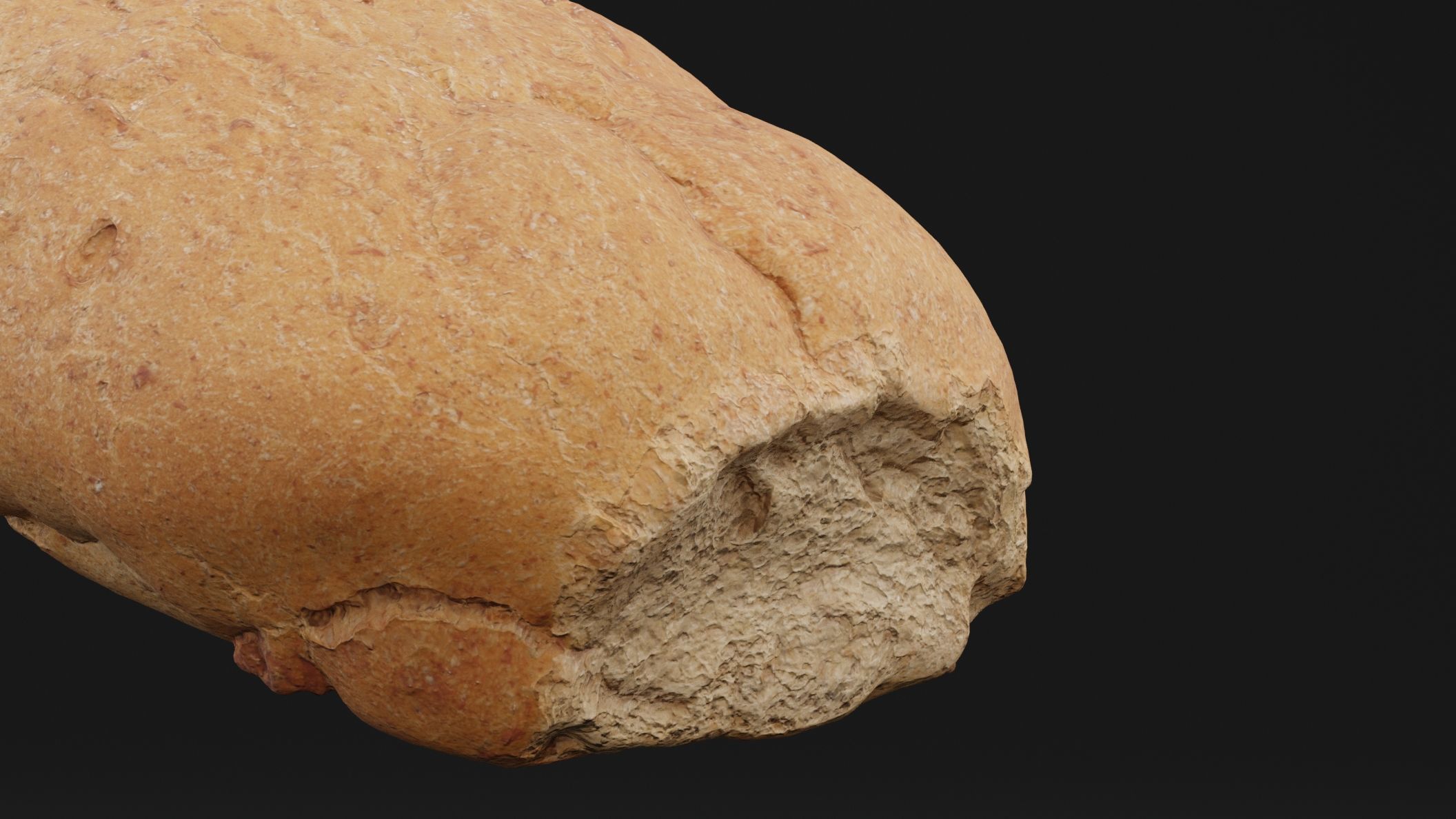 Realistic Bread 3D model_1