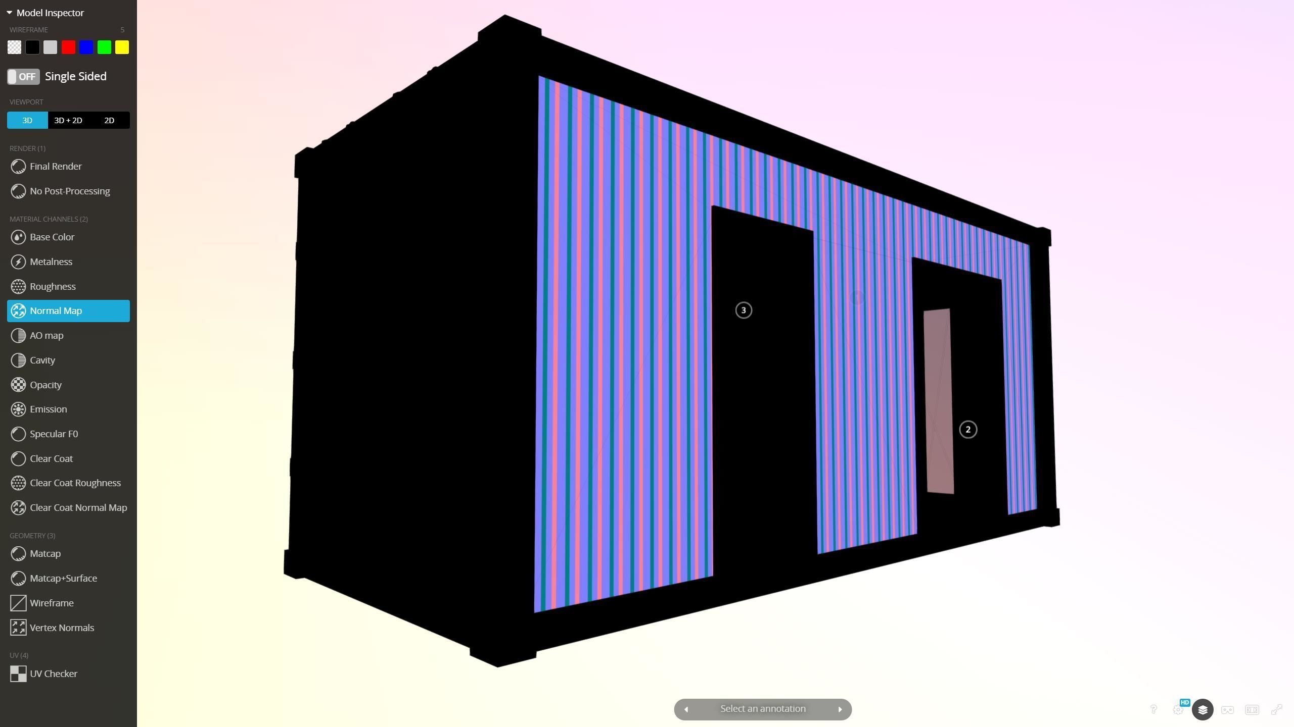 Archicad 24 Editable House Shipping Container UPD Low-poly 3D model_6
