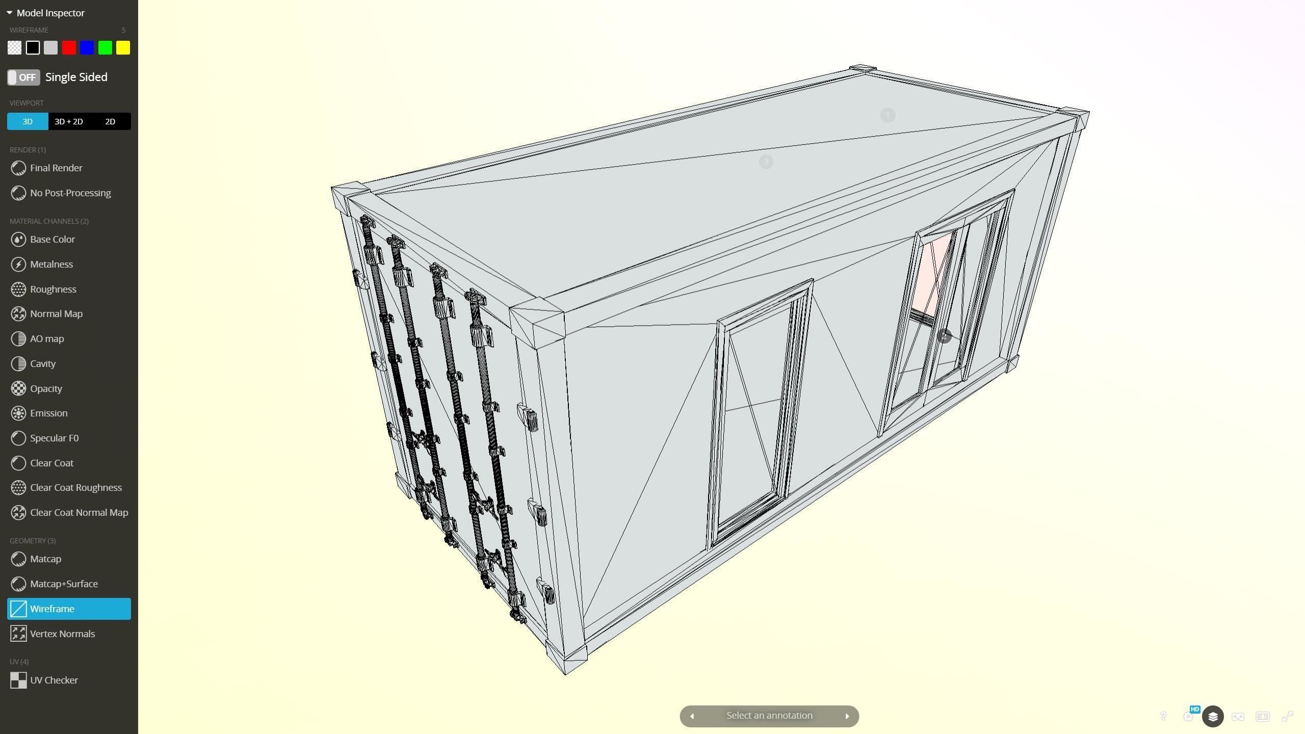 Archicad 24 Editable House Shipping Container UPD Low-poly 3D model_5