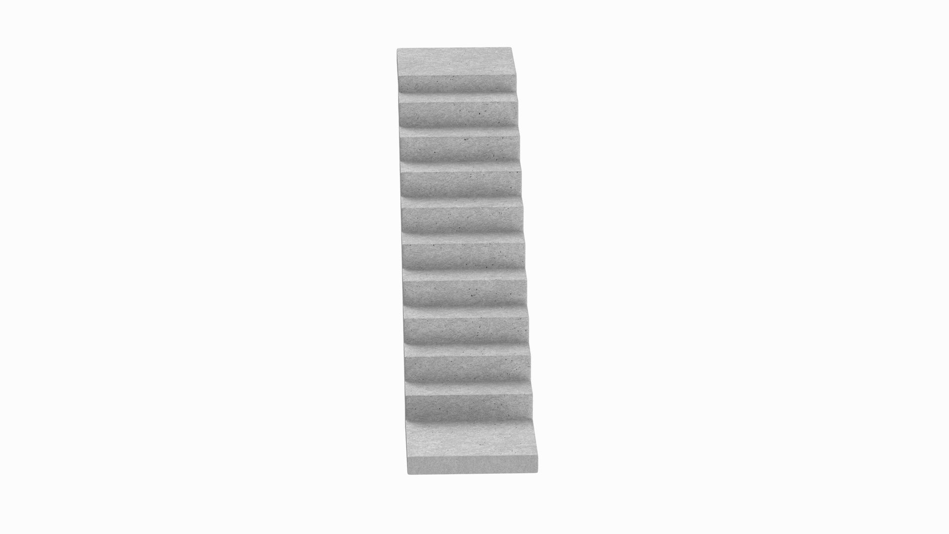 Concrete Stairs  3D model_2