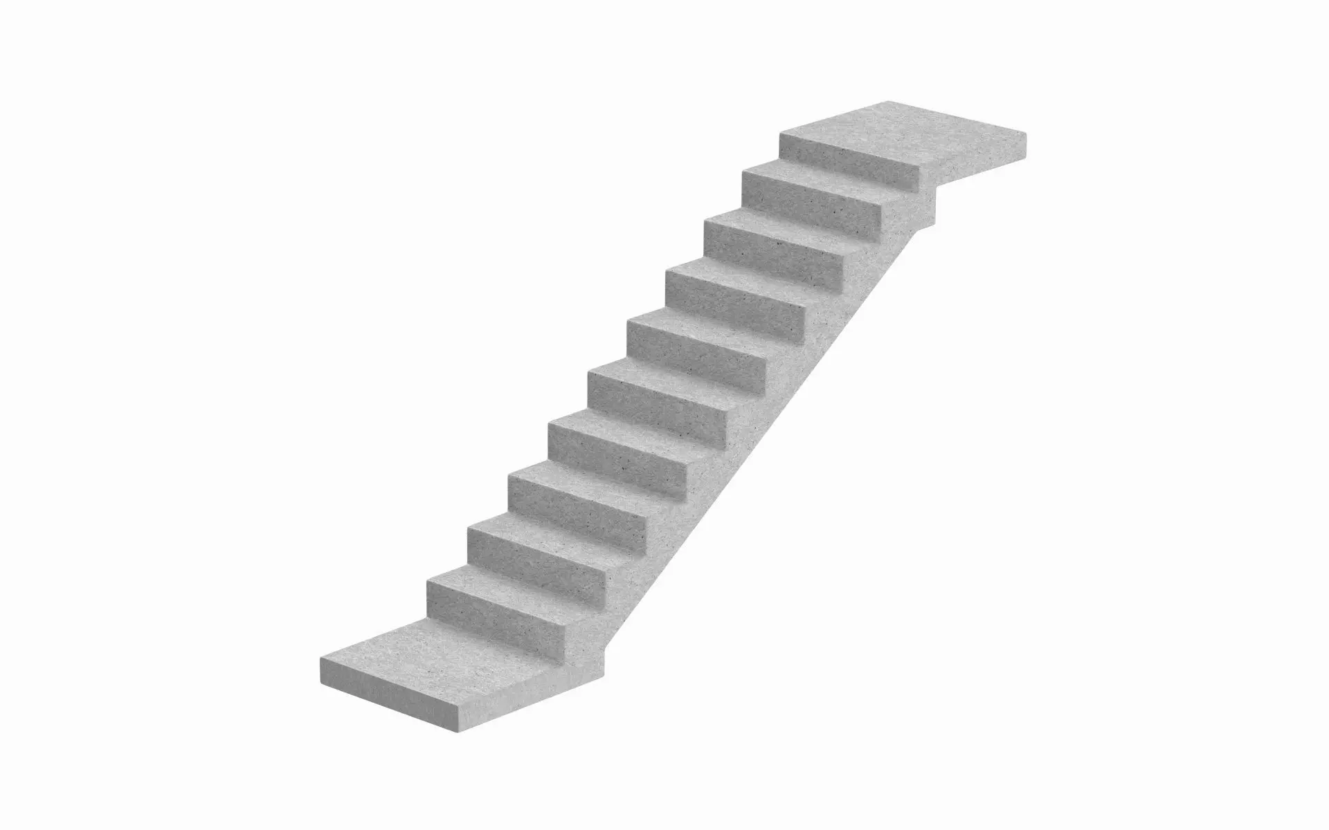 Concrete Stairs  3D model_0
