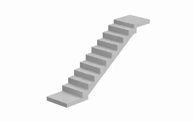 Concrete Stairs  3D model Concrete Stairs  3D model
