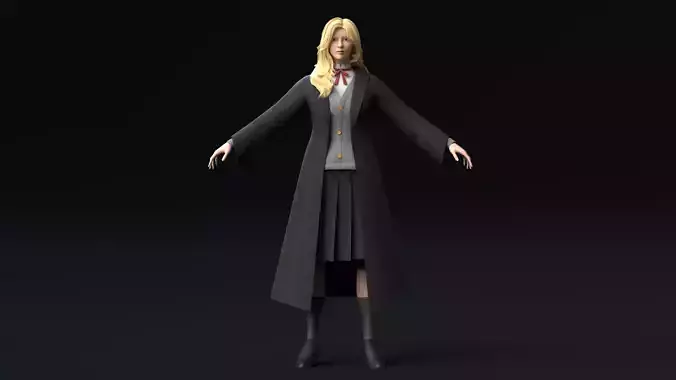 female wizard student
