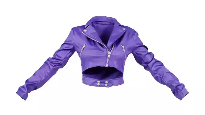 Low Belt Leather Jacket