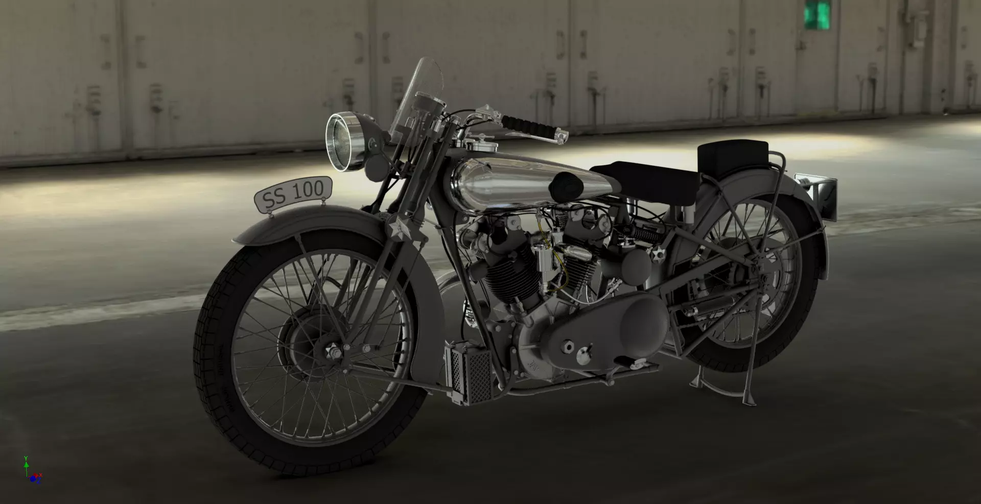 Brough-superior-ss100 3D model_0