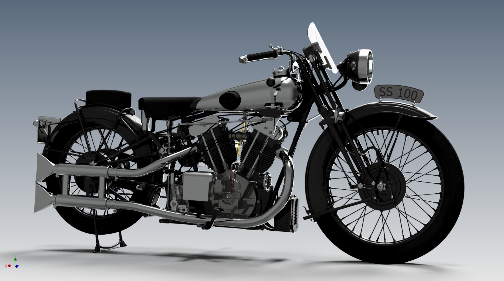 Brough-superior-ss100 3D model_1