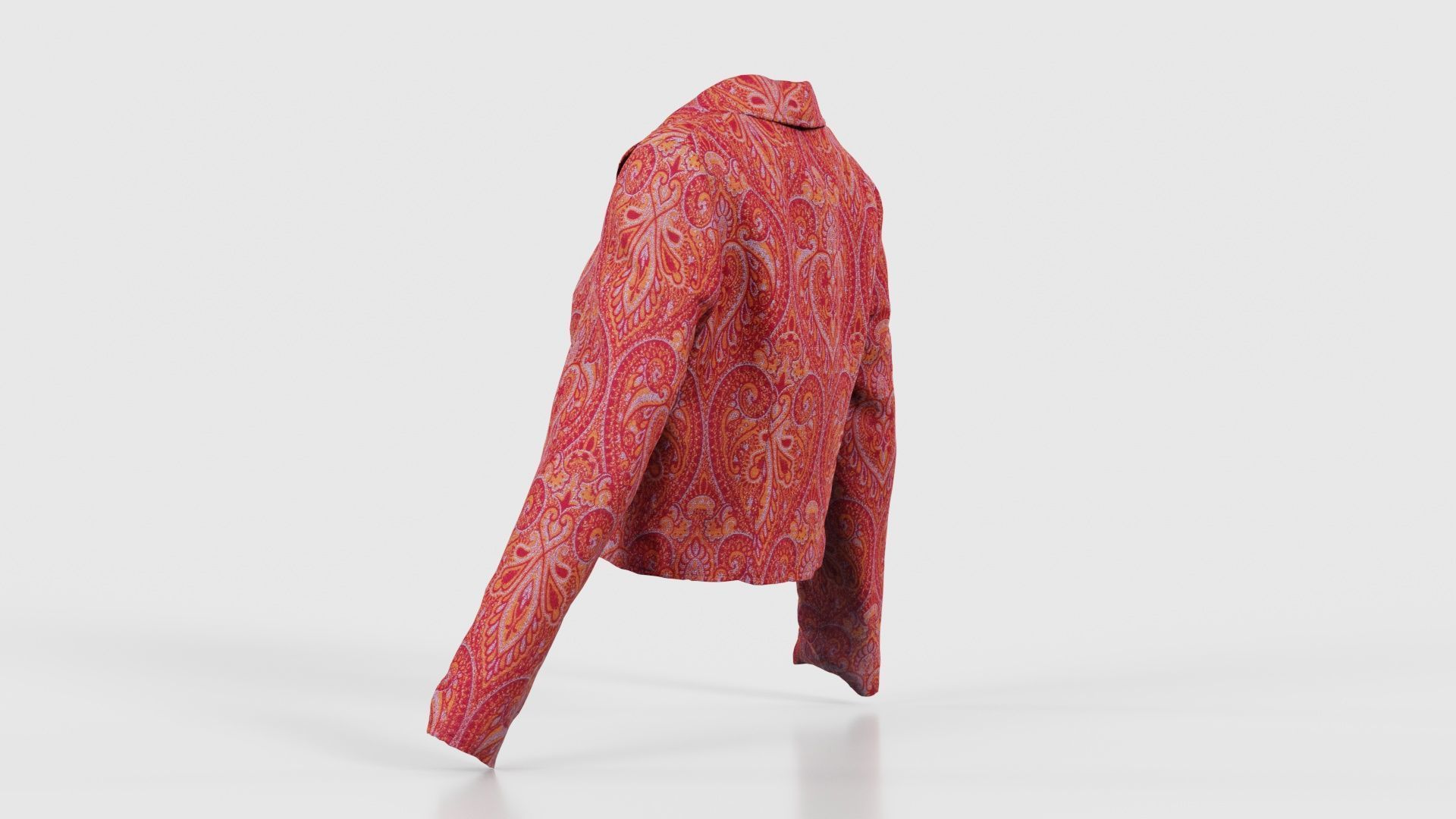 Mini Jacket Red Decoration Low-poly 3D model_23