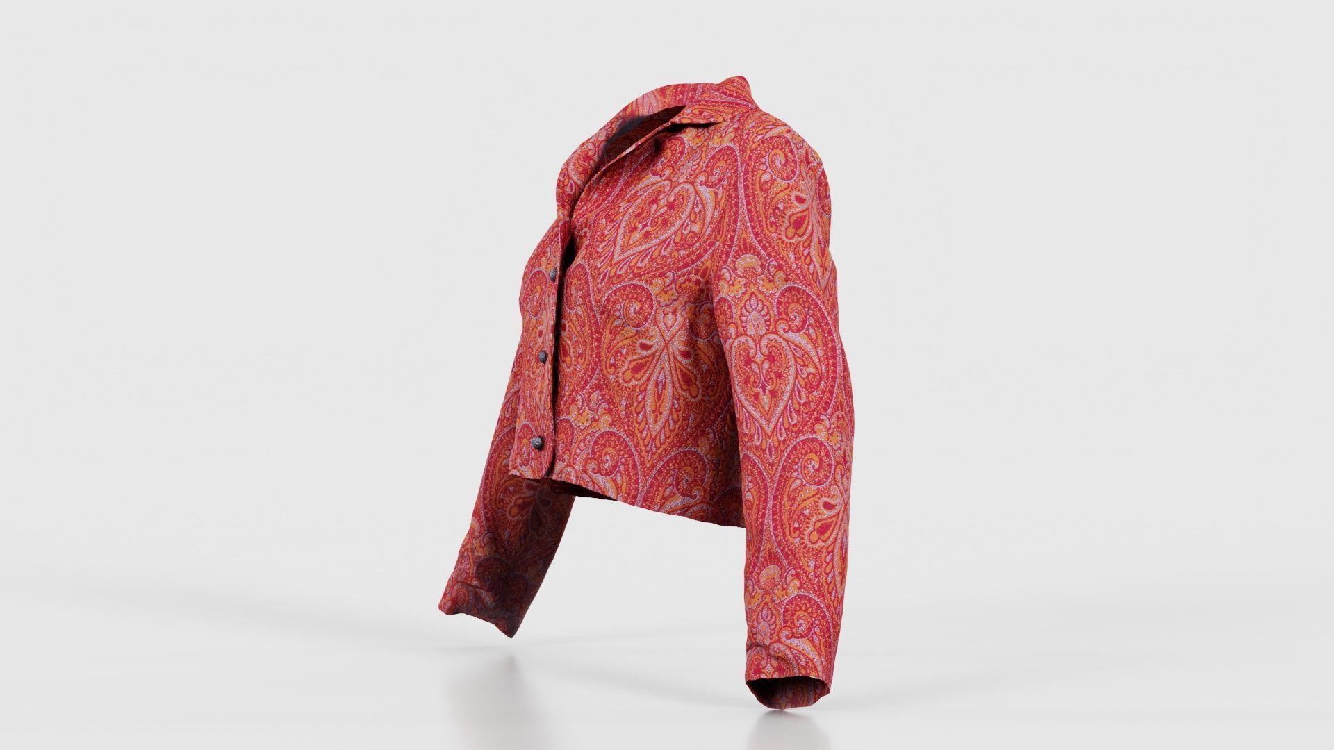 Mini Jacket Red Decoration Low-poly 3D model_25