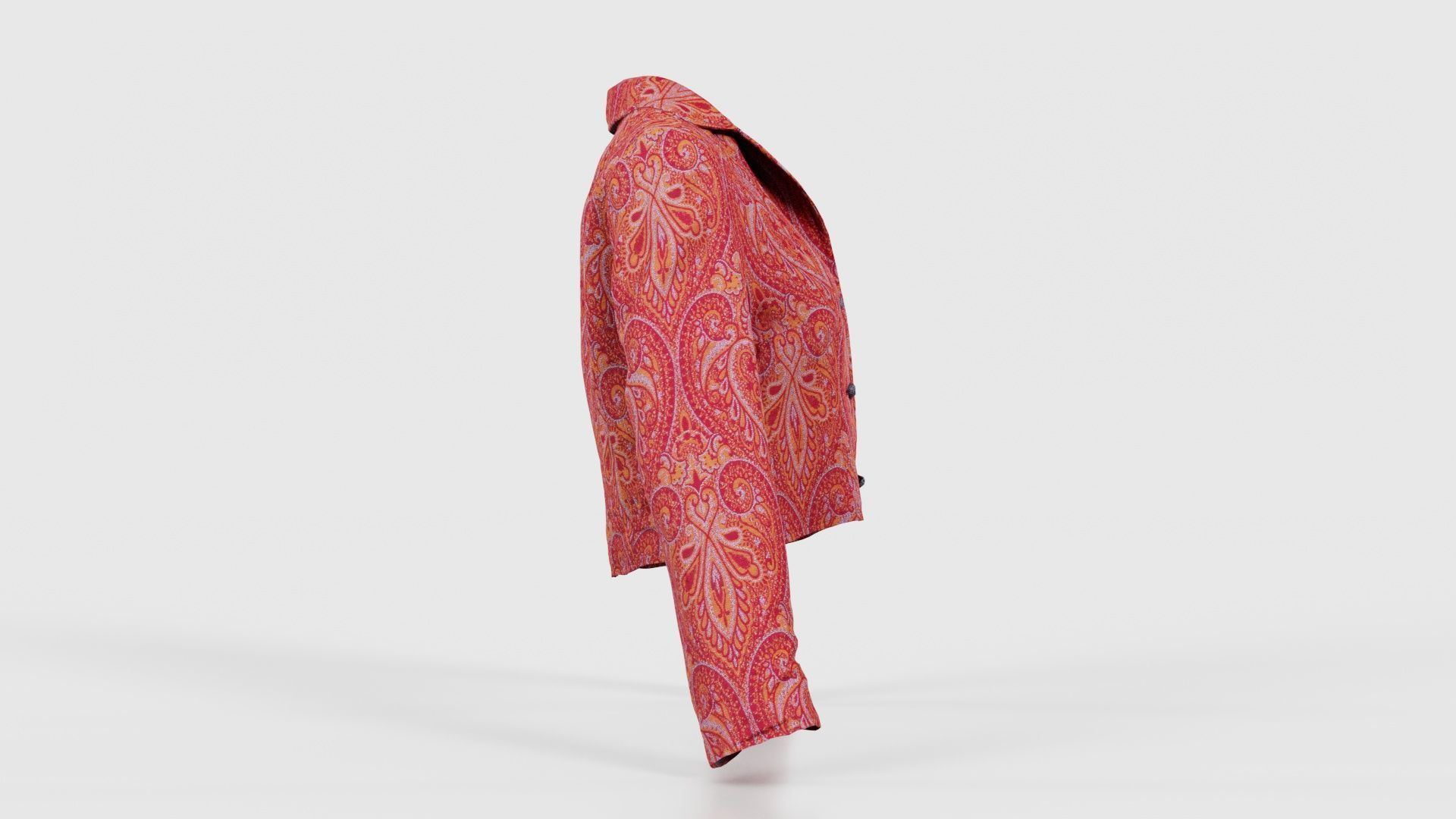 Mini Jacket Red Decoration Low-poly 3D model_18